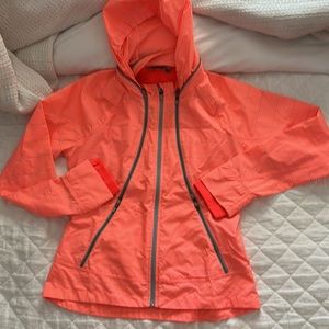 Athleta reflective rain running jacket size large